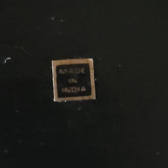 Small Vintage Black Lacquer Cat Trinket Box Lacquer Keepsake Box Stash Box - Picture 10 of 10